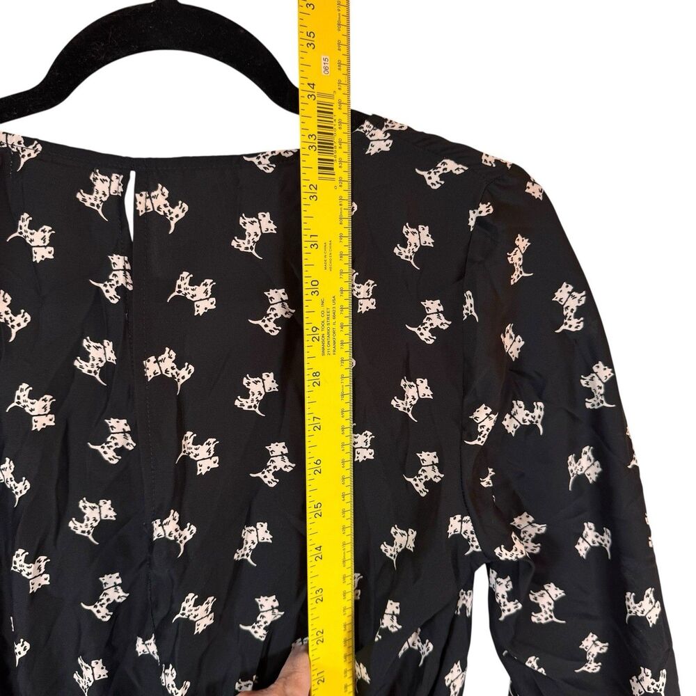 Urban Outfitters Coopertive Dress‎ Size Medium Scottie Dog Black Mini - Picture 10 of 11
